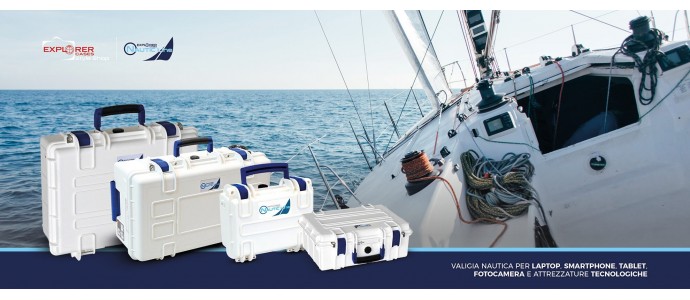Valigia nautica: tieni al sicuro laptop, smartphone, tablet, fotocamera e attrezzature tecnologiche 