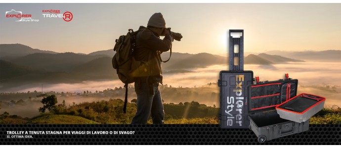 Trolley a tenuta stagna per viaggi di lavoro o di svago? Sì, ottima idea.